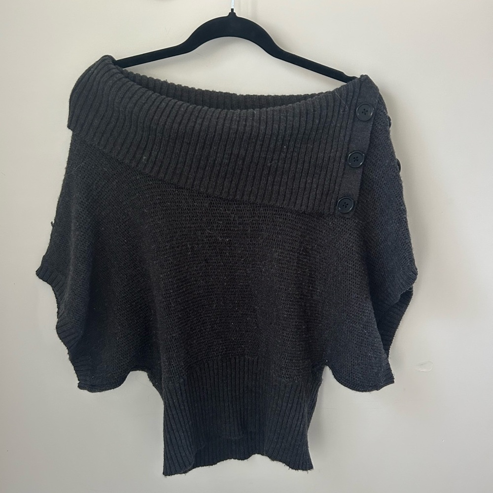 Women's Off-Shoulder Gray Sweater